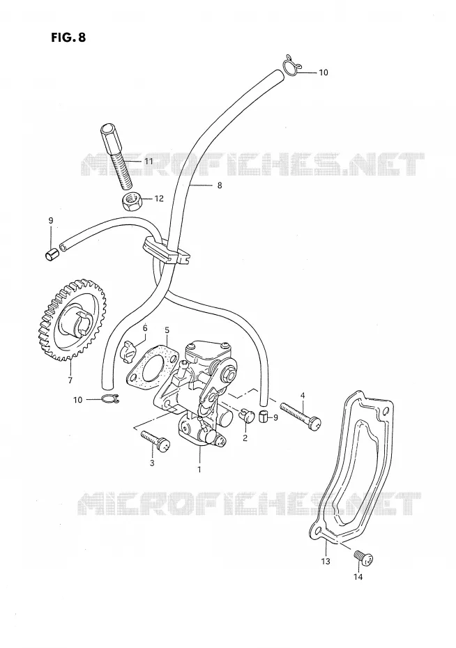 POMPE A HUILE Suzuki MOTO 80 DS 1991  DS80M(E24)