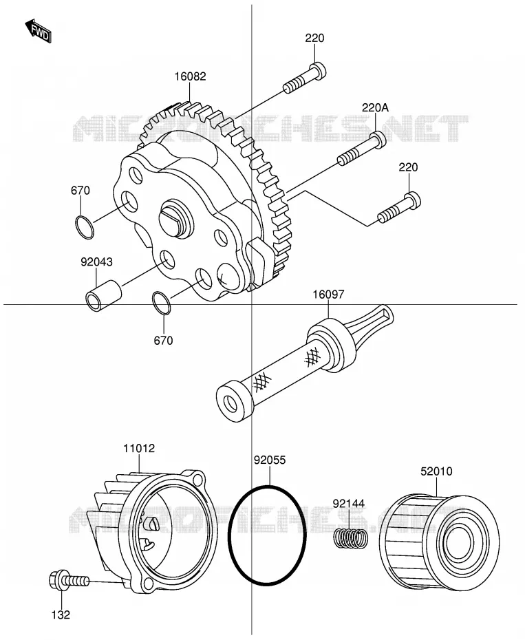 POMPE A HUILE Suzuki SCOOTER 110 FD 2003  FD112KK3(E41)
