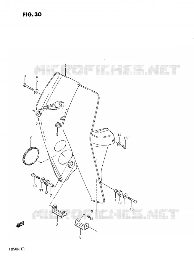 PROTEGE JAMBES Suzuki SCOOTER 50 FB 1991  FB50M(E1)