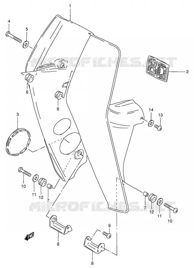 PROTEGE JAMBES Suzuki SCOOTER 80 FB 1991  FB80M(E1)
