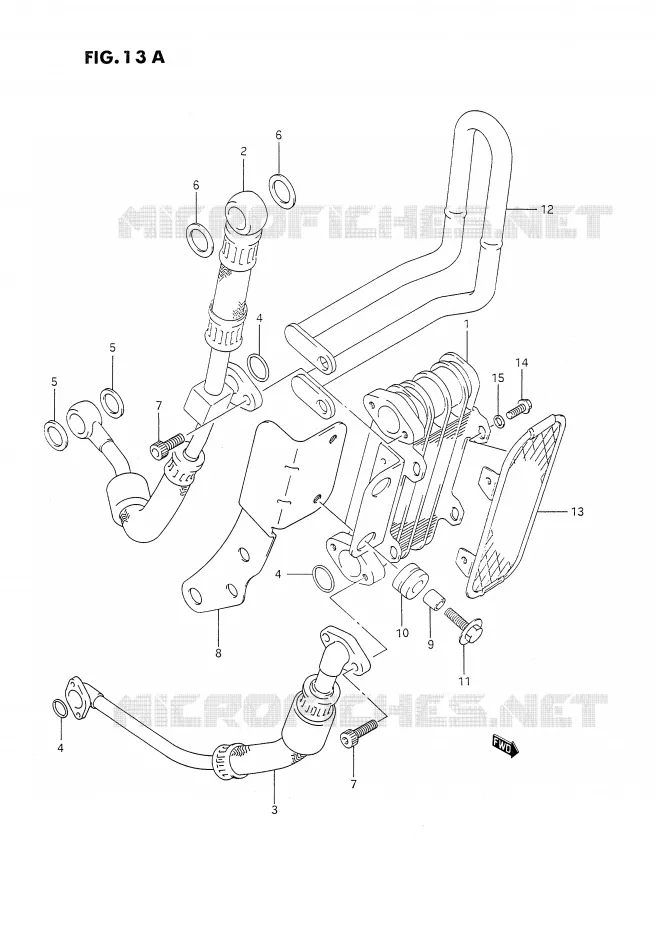 RADIATEUR D'HUILE (OPTIONNEL,EXCEPT E18) Suzuki MOTO 350 DR 1990  DR350SL(E2)