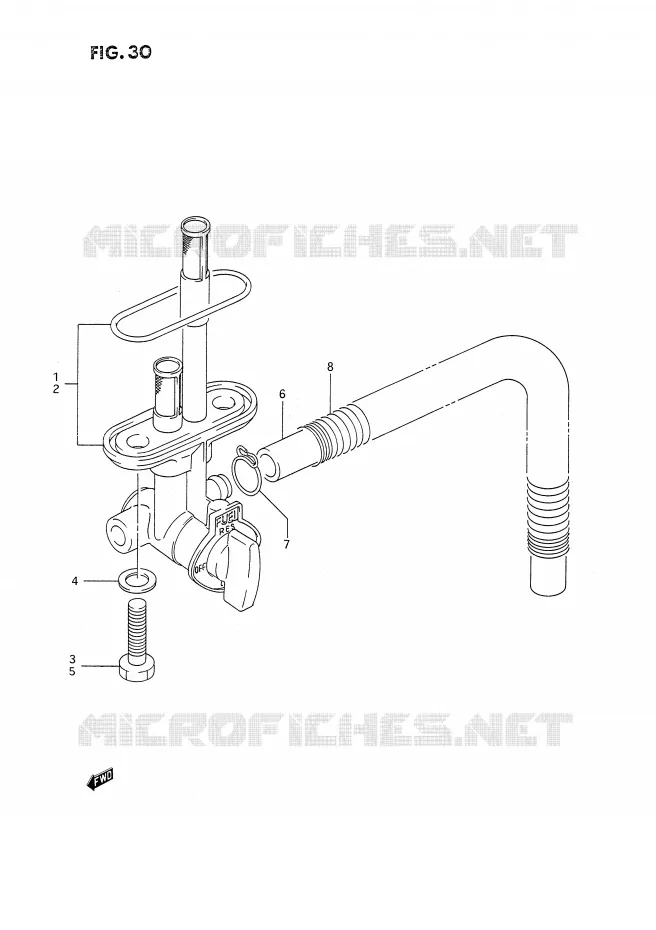 ROBINET D'ESSENCE Suzuki MOTO 350 DR 1991  DR350SM(E2)