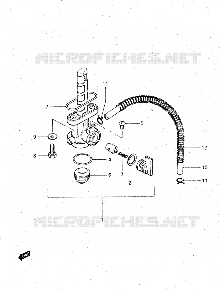 ROBINET D'ESSENCE Suzuki MOTO 500 DR 1983  DR500SD(E1)