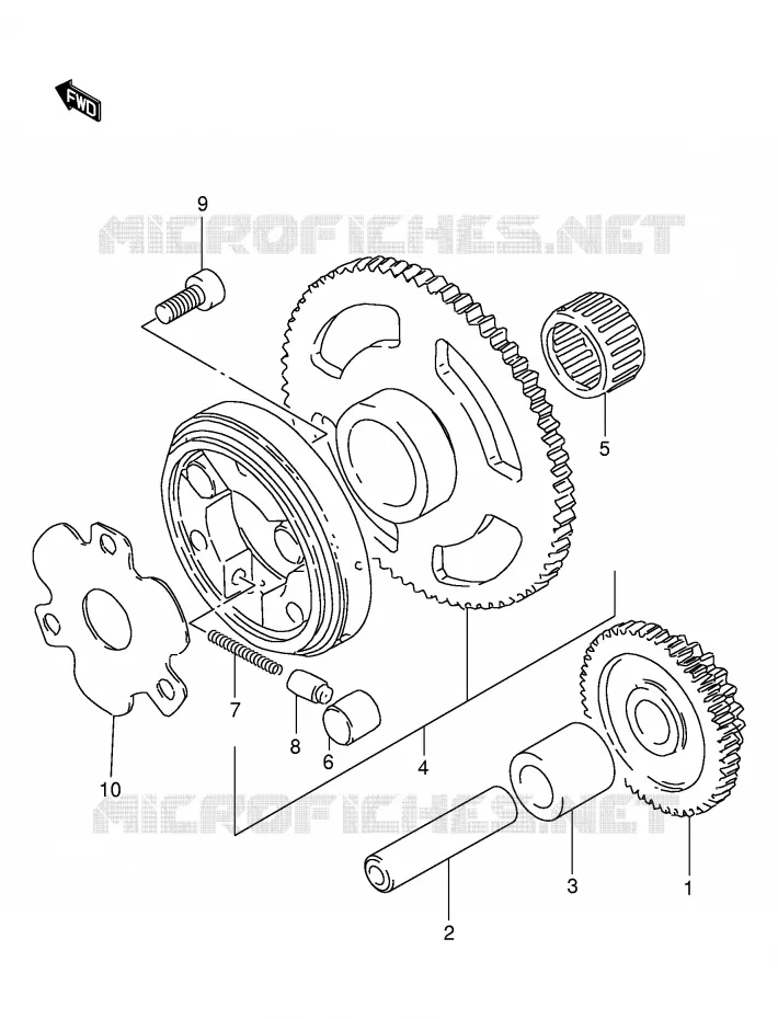 ROUE LIBRE DE DEMARREUR Suzuki MOTO 125 DR 2000  DR125SEY(E4)