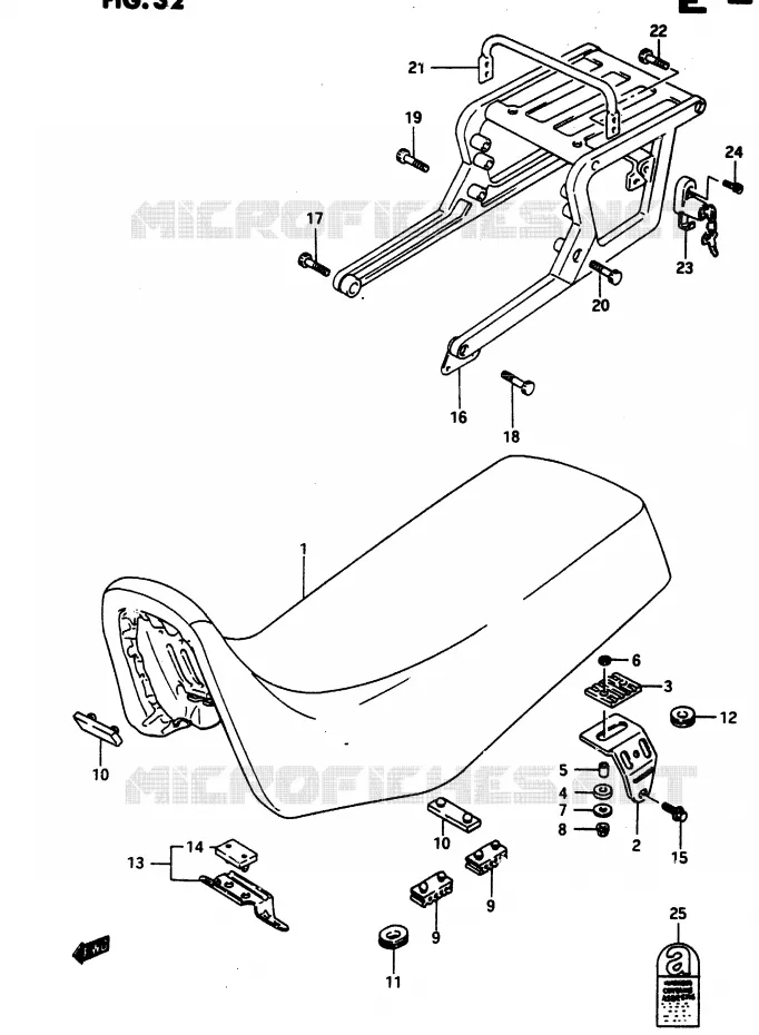 SELLE Suzuki MOTO 650 DR 1990  DR650RL(L)