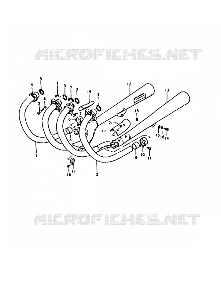 SILENCIEUX Suzuki MOTO 1000 GS 1980  GS1000T(T)