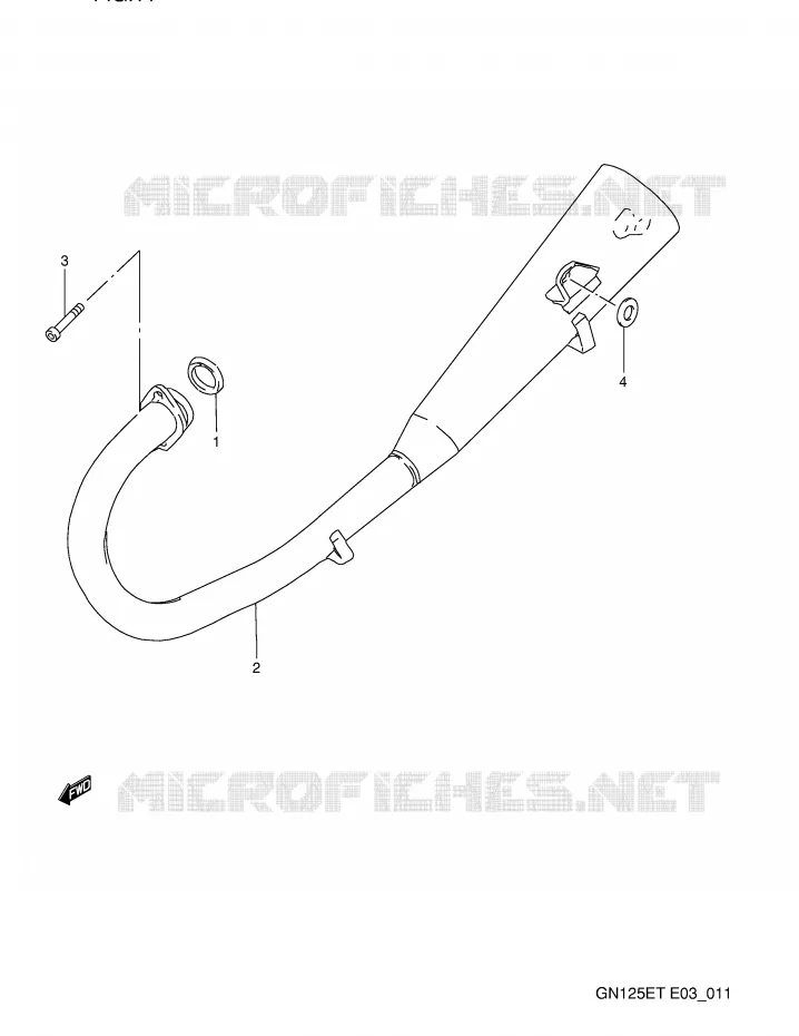 SILENCIEUX Suzuki MOTO 125 GN 1992  GN125EN(E3)