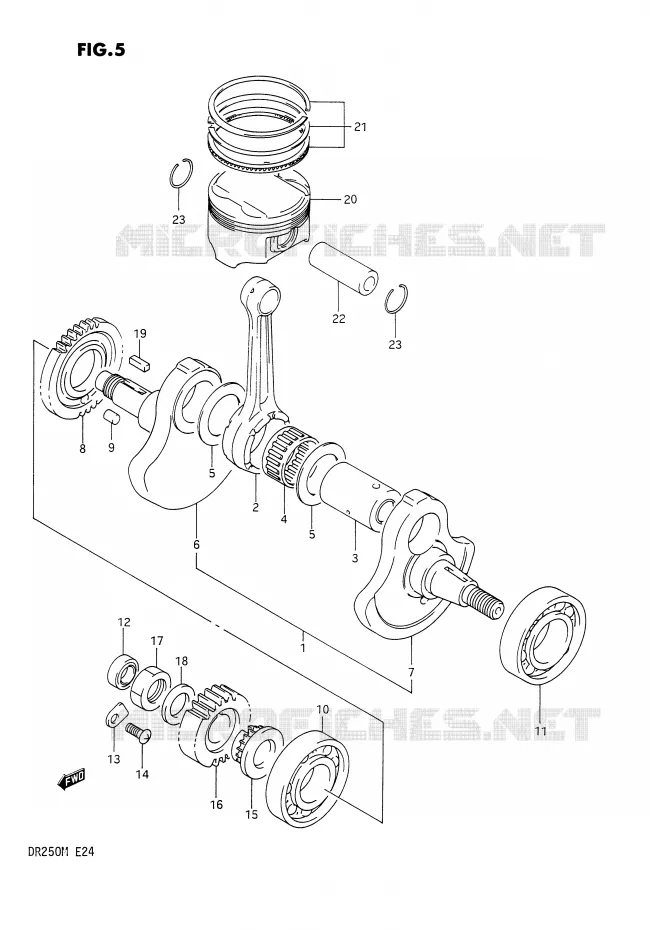 VILEBREQUIN Suzuki MOTO 250 DR 1990  DR250L(E24)