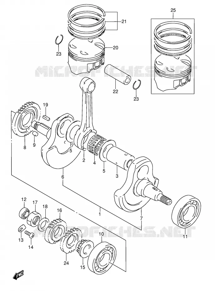 VILEBREQUIN Suzuki MOTO 350 DR 1992  DR350N(E3)
