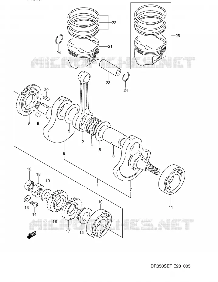 VILEBREQUIN Suzuki MOTO 350 DR 1993  DR350SP(E28)