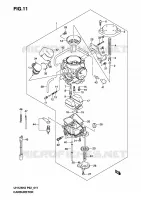 CARBURATEUR MOTEUR/TRANSMISSION 125 suzuki-moto BURGMAN 2005 DP043681