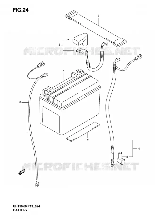 BATTERIE Suzuki SCOOTER 150 BURGMAN 2006  UH150K6(P19)