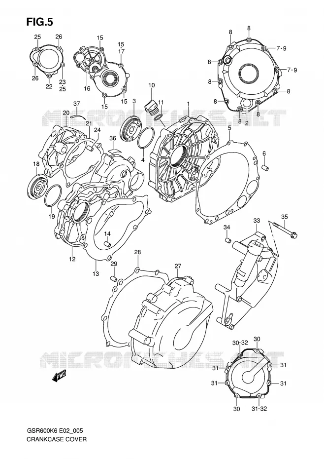 Carter De Chaîne Pour Suzuki GSR 600 (2006 à 2010) - Pièce D'occasion - Vérifiez Les Photos