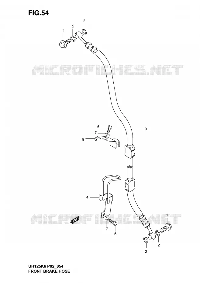 DURITE DE FREIN AVANT Suzuki SCOOTER 125 BURGMAN 2003  UH125K3(P2)