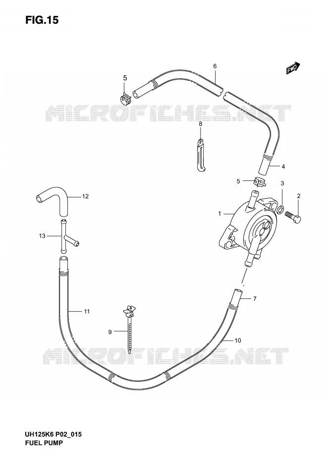 POMPE A ESSENCE Suzuki SCOOTER 125 BURGMAN 2002  UH125K2(P2)
