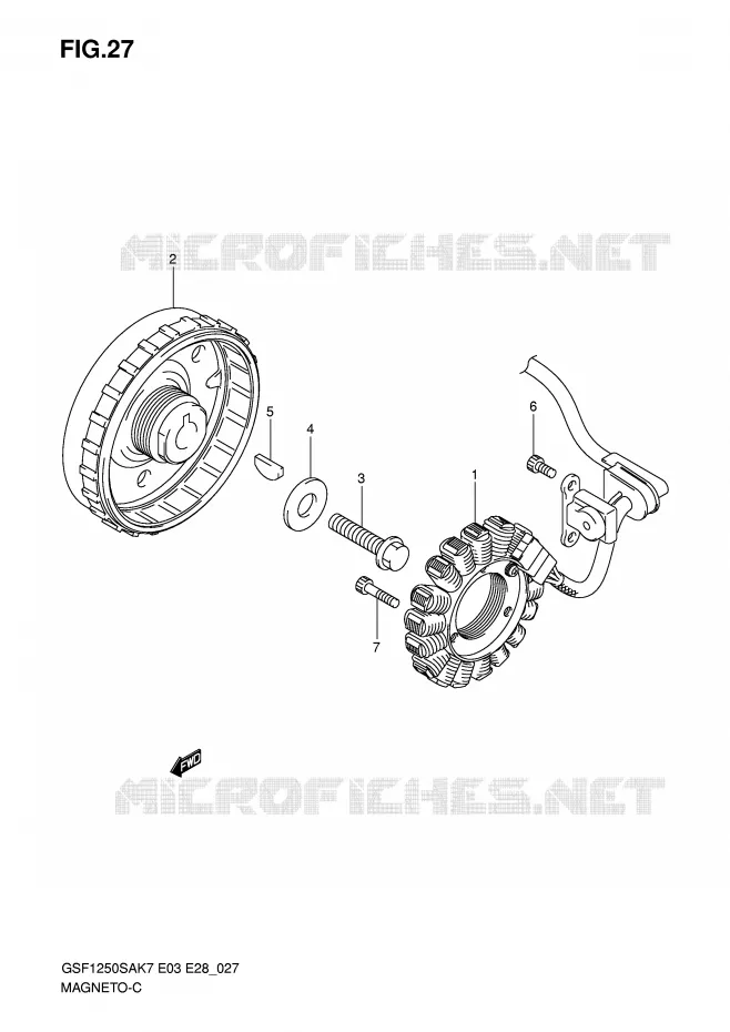 ALLUMAGE ROTOR - STATOR Suzuki MOTO 1250 BANDIT-S 2009  GSF1250SK9(E3/E28)