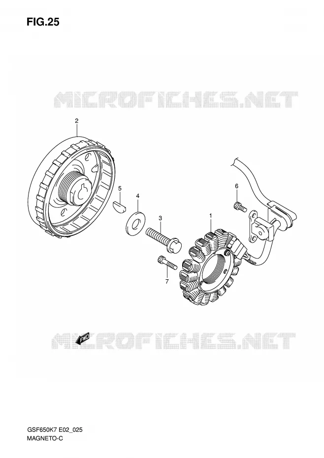 ALLUMAGE ROTOR - STATOR Suzuki MOTO 650 BANDIT 2008  GSF650UK8(E2)