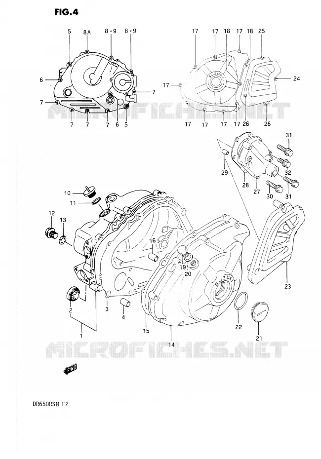 CARTER Suzuki MOTO 650 DR 1990  DR650RSUL(E2)