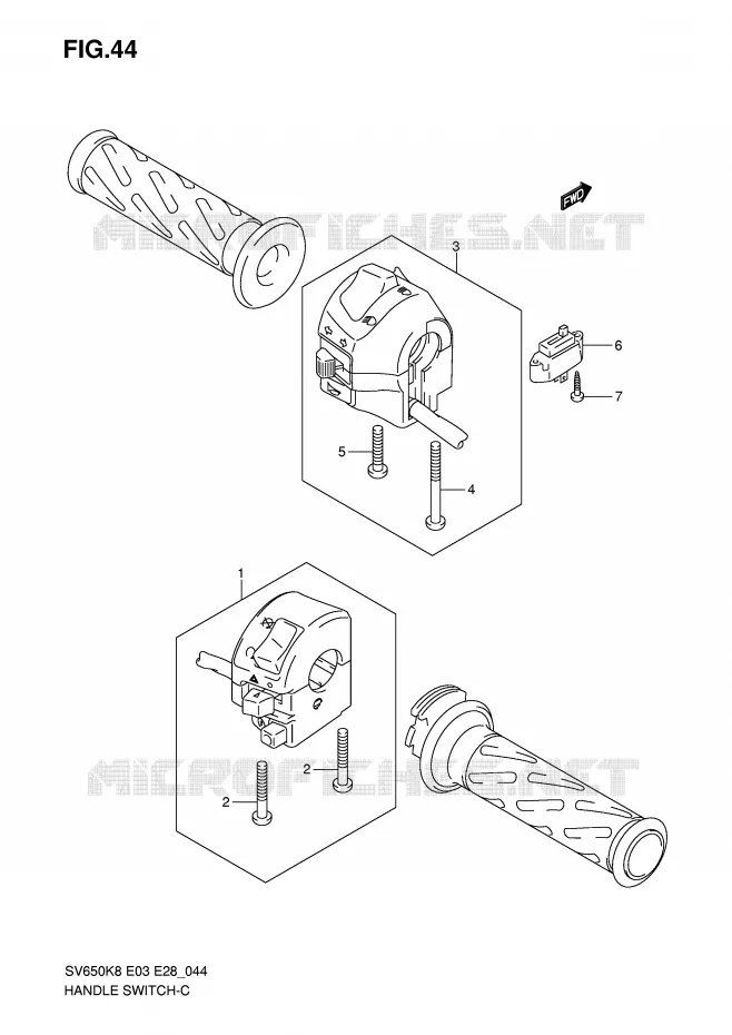 COMMODOS (SV650SK8/SK9/SAK8/SAK9) Suzuki MOTO 650 SV-S 2010  SV650SL0(E3/E28)