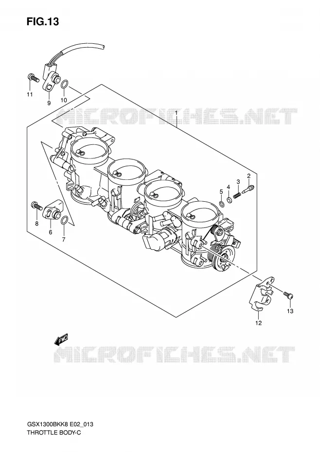 ENSEMBLE INJECTION Suzuki MOTO 1300 B-KING 2009  GSX1300BKUFK9(E2)