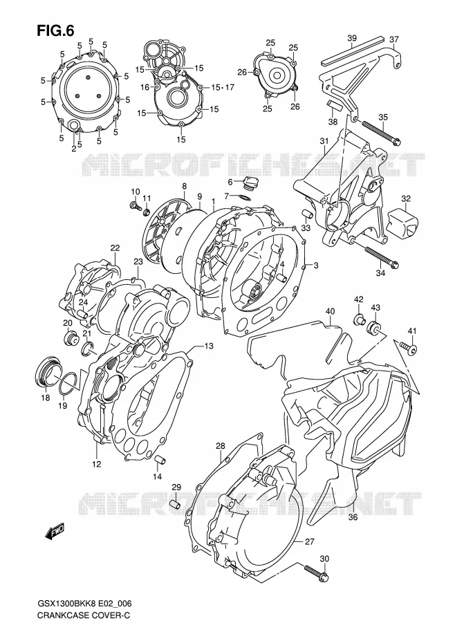 CARTER Suzuki MOTO 1300 B-KING 2012  GSX1300BKAU2K8(E2)