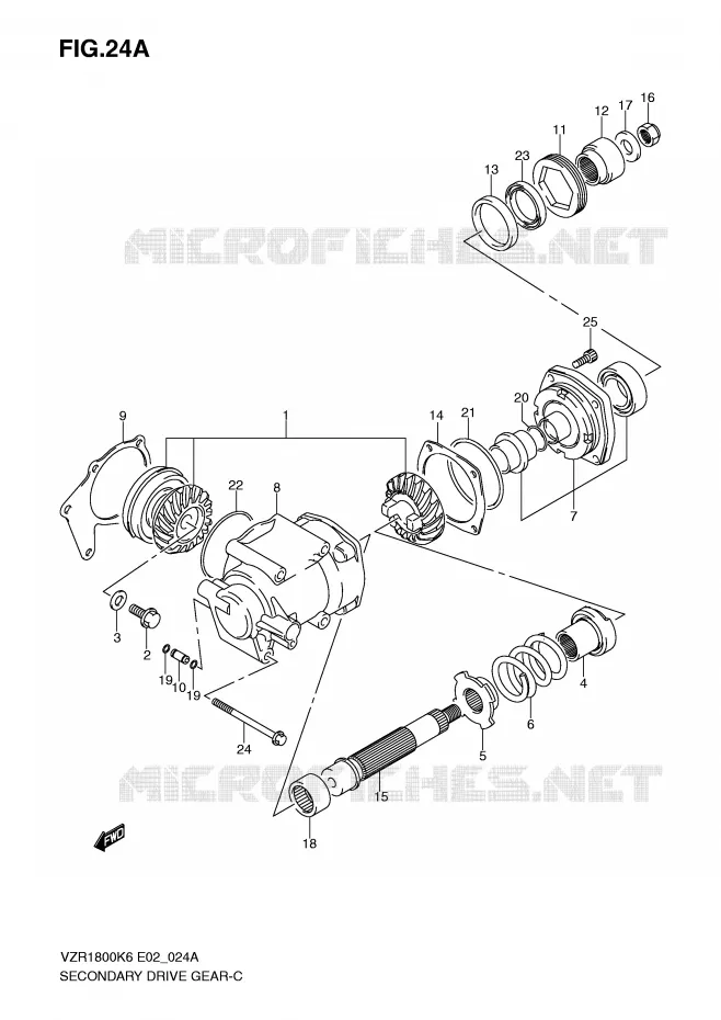COUPLE CONIQUE (MODEL K8/K9) Suzuki MOTO 1800 INTRUDER 2007  VZR1800ZU2K7(E2)