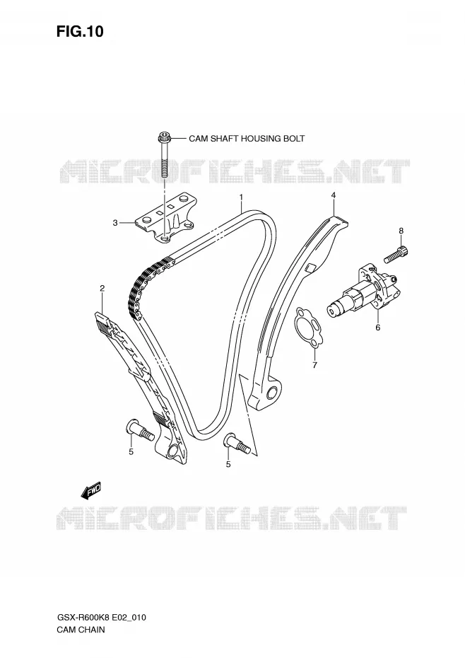 DISTRIBUTION Suzuki MOTO 600 GSX-R 2008  GSX-R600U2K8(E2)