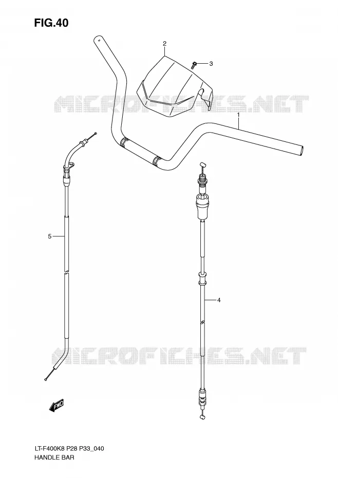 GUIDON Suzuki QUAD 400 KINGQUAD 2009  LT-F400K9(P28/P33)