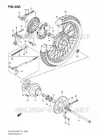 ROUE ARRIERE (EN125HUK4/HUZK6) pour Suzuki EN 125 2006
