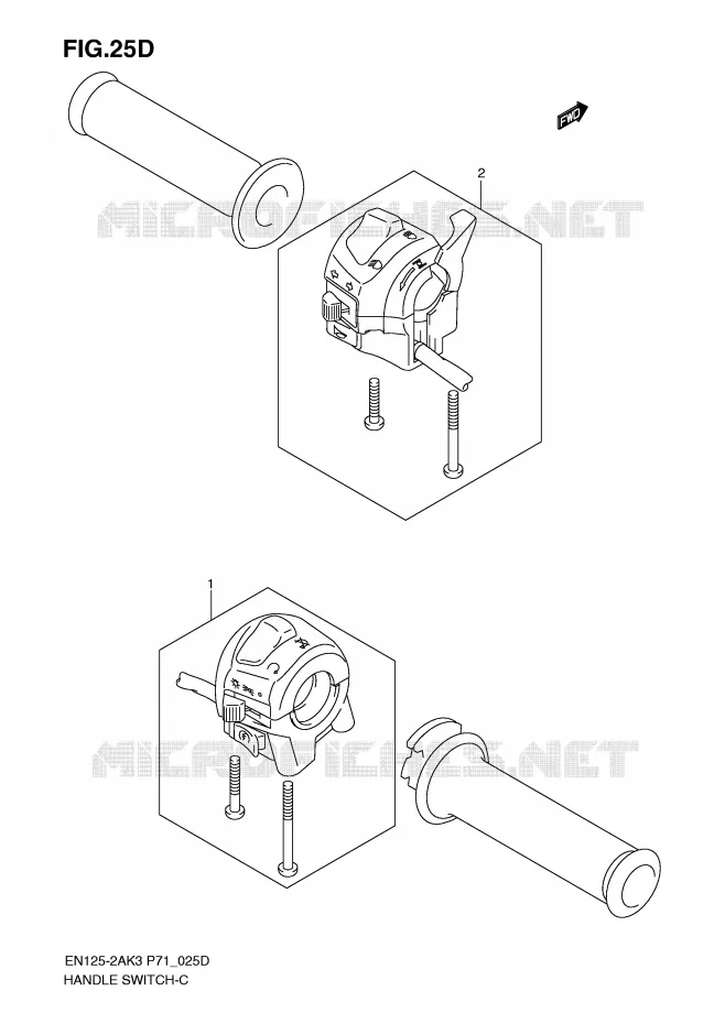 COMMODOS (EN125-2AK7/EN125HUK7) Suzuki MOTO 125 EN 2003  EN125-2AK3(P71)