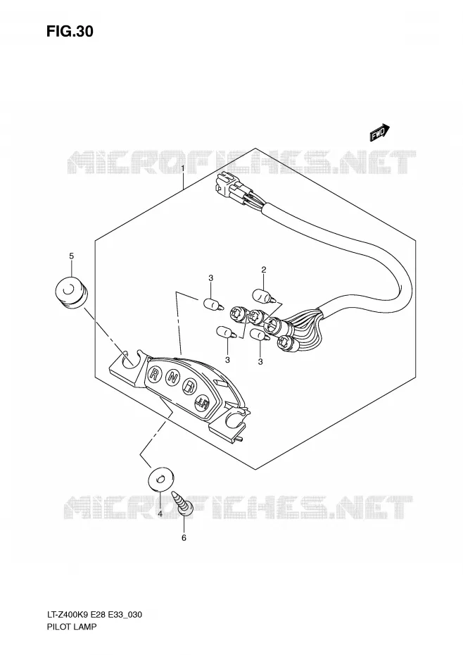 ENSEMBLE TEMOINS Suzuki QUAD 400 QUADSPORT 2010  LT-Z400L0(E28/E33)