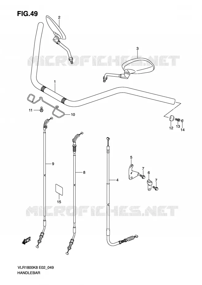 GUIDON Suzuki MOTO 1800 INTRUDER 2010  VLR1800TL0(E2)