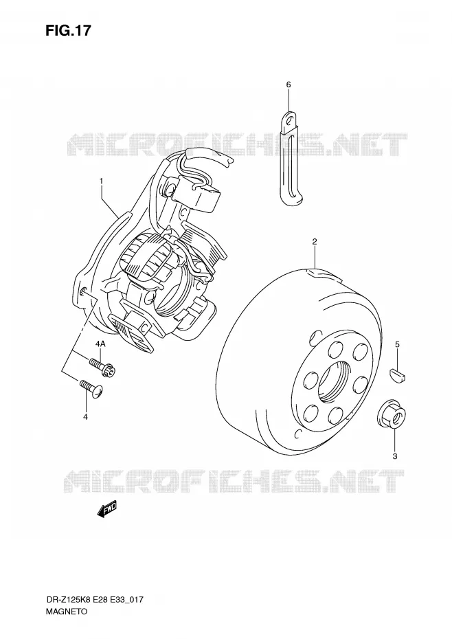 ALLUMAGE ROTOR - STATOR Suzuki MOTO 125 DR-Z 2012  DR-Z125LL0(E28/E33)