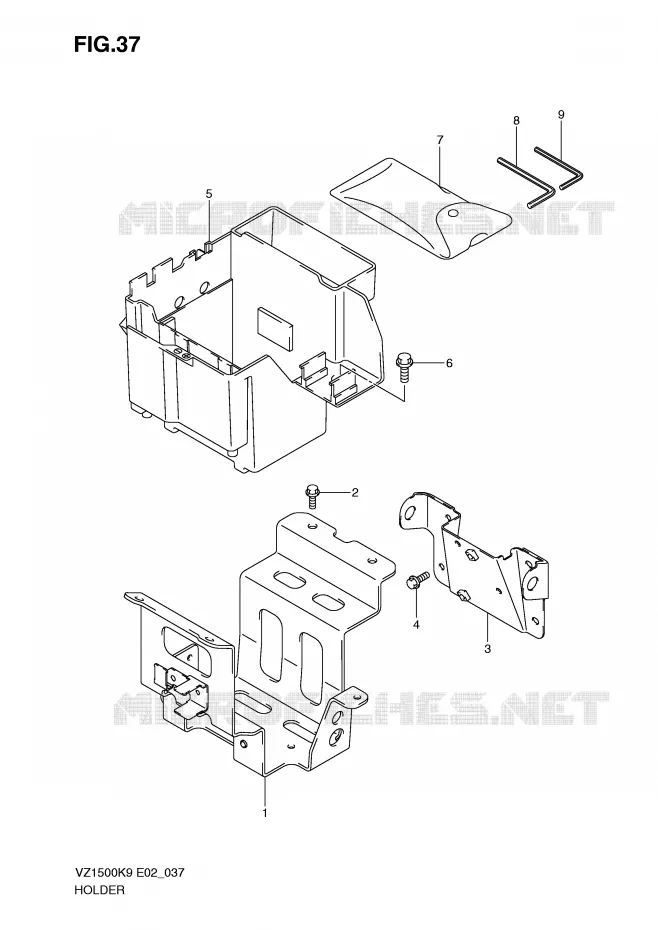 SUPPORT Suzuki MOTO 1500 MARAUDER-M90 2009  VZ1500K9(E2)