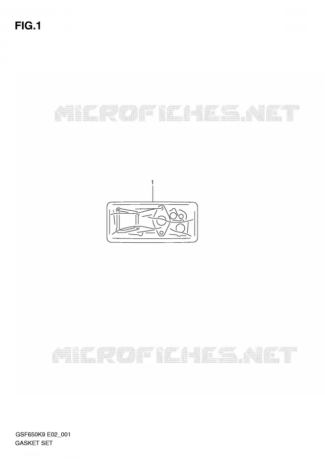 KIT JOINTS Suzuki MOTO 650 BANDIT 2010  GSF650SAL0(E2)