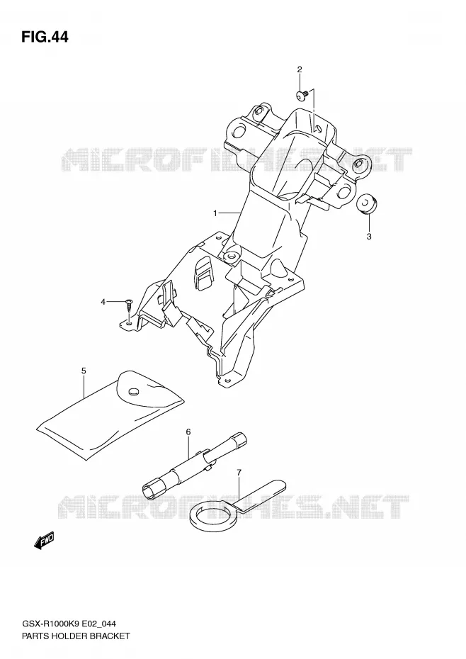 TROUSSE A OUTILS Suzuki MOTO 1000 GSX-R 2010  GSX-R1000ZL0(E2)