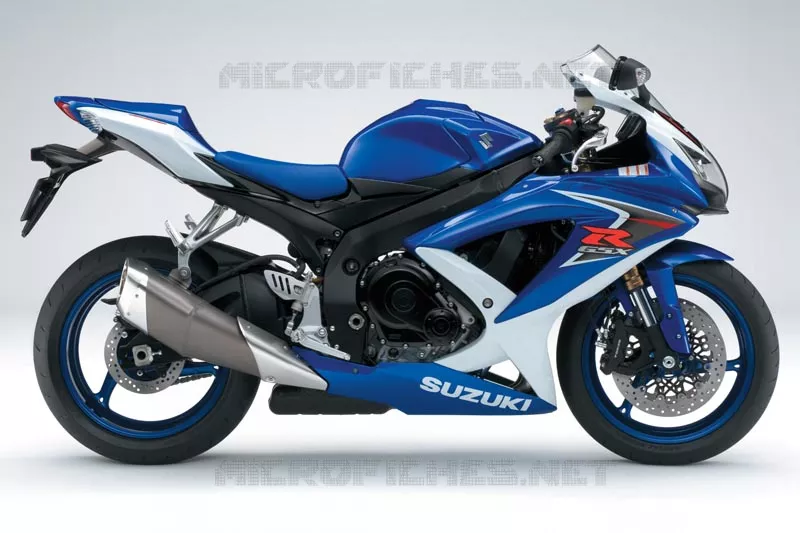 * PHOTOGRAPHIE DE COULEUR GSX-R600K8 * Suzuki MOTO 600 GSX-R 2008  GSX-R600U3K8(E2)