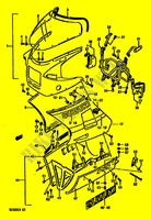 CARENAGES (MODEL G E2,E15,E16,E17,E21,E22,E25,E34,E39) pour Suzuki GS-E 500 1990