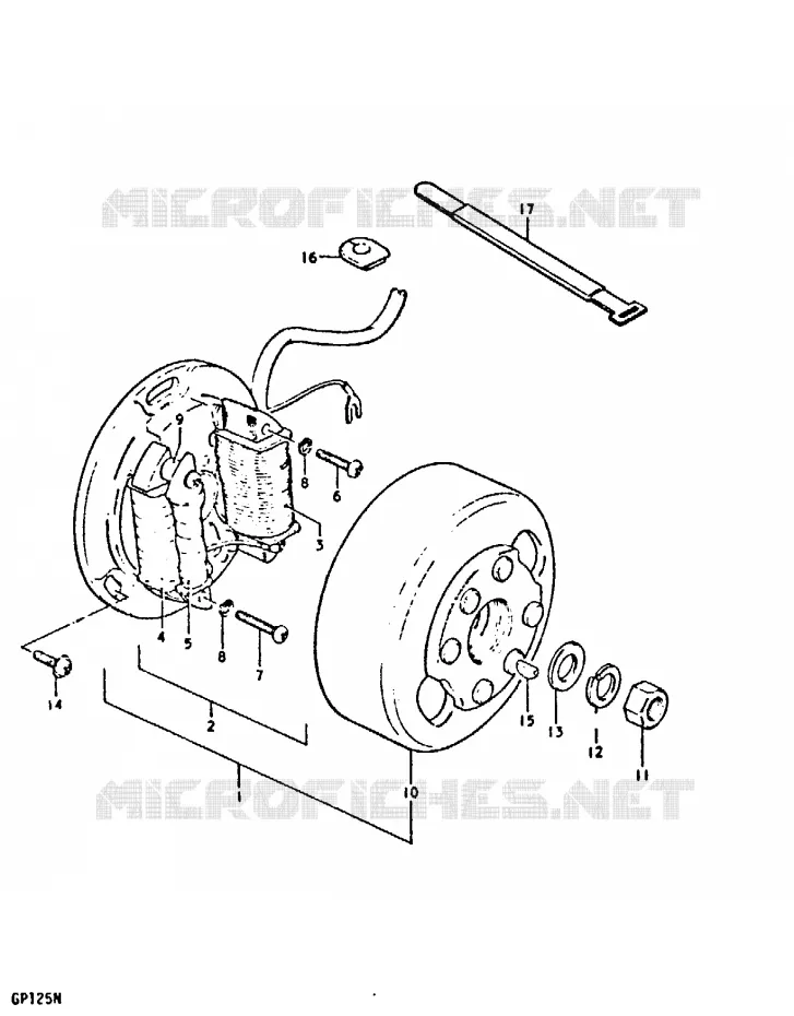 ALLUMAGE ROTOR - STATOR Suzuki MOTO 125 GP 1992  GP125UN(C/N)