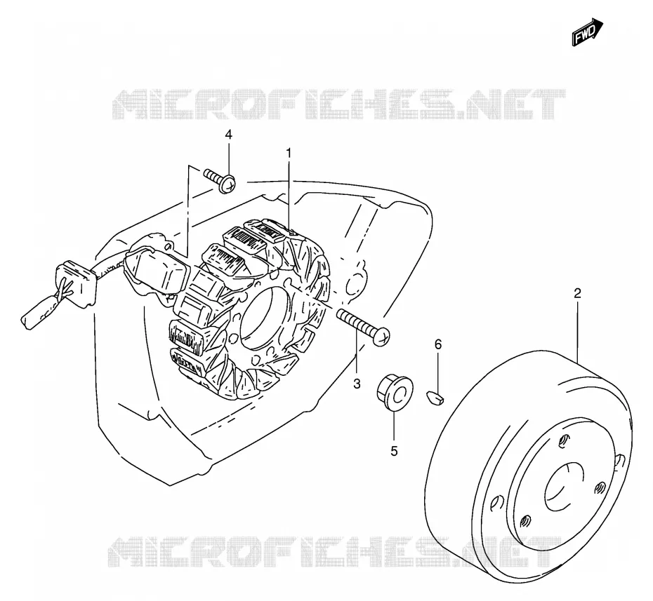 ALLUMAGE ROTOR - STATOR (VOIR NOTE) Suzuki MOTO 125 GS 1982  GS125Z(E1)