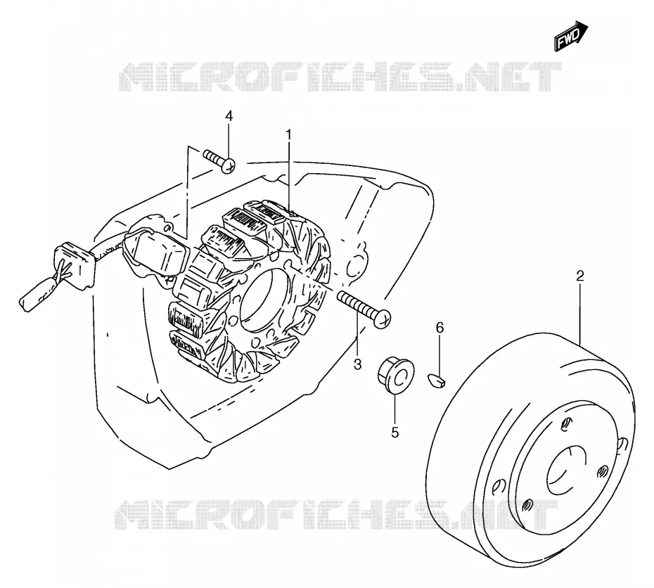 ALLUMAGE ROTOR - STATOR (VOIR NOTE) Suzuki MOTO 125 GS 1999  GS125SX(E71)