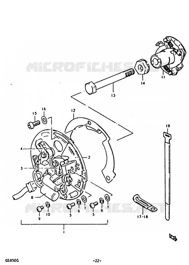 ALLUMAGE Suzuki MOTO 850 GS 1986  GS850G