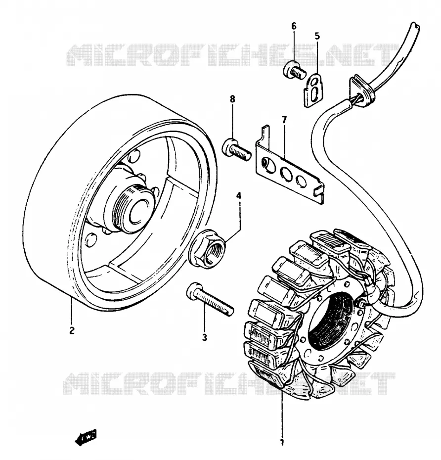 ALTERNATEUR Suzuki MOTO 1100 GSX-E 1984  GSX1100EE(E/F/G)