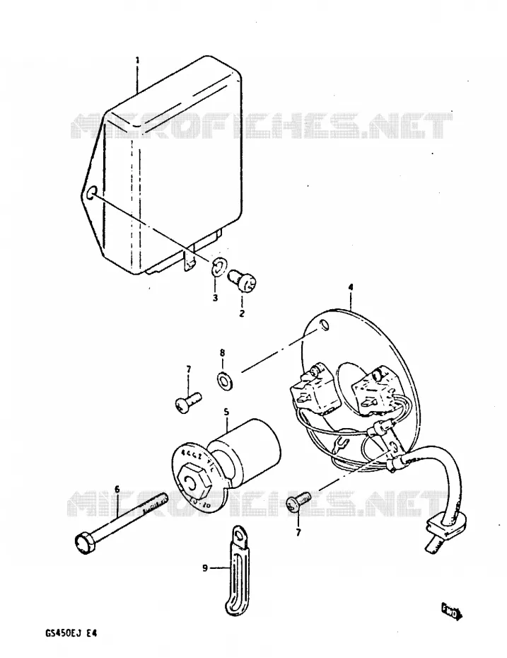 ALTERNATEUR Suzuki MOTO 450 GS-S 1984  GS450SE(E/F/G/H/J)