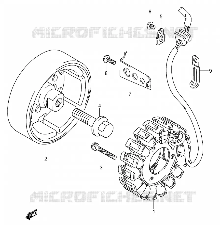 ALTERNATEUR Suzuki MOTO 500 GS-E 1994  GS500ER(E2)