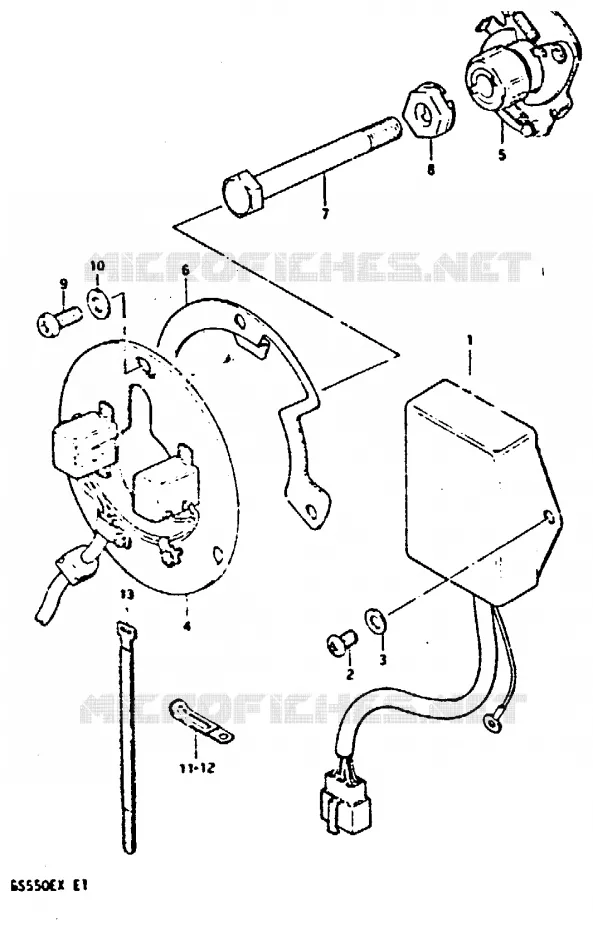 ALTERNATEUR Suzuki MOTO 550 GS 1981  GS550X(X)