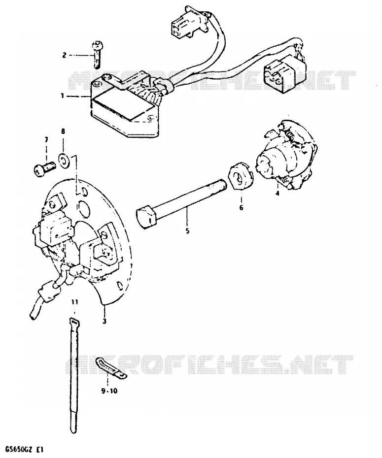 ALTERNATEUR Suzuki MOTO 650 GS 1982  GS650GZ(X/Z)