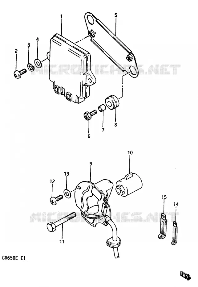 ALTERNATEUR Suzuki MOTO 650 TEMPTER 1983  GR650D(D/E)