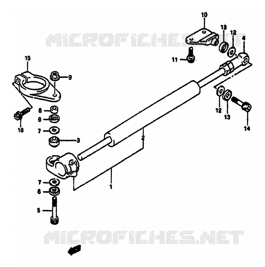 AMORTISSEUR DE DIRECTION Suzuki MOTO 1100 GSX-R 1992  GSX-R1100 N (M/N)