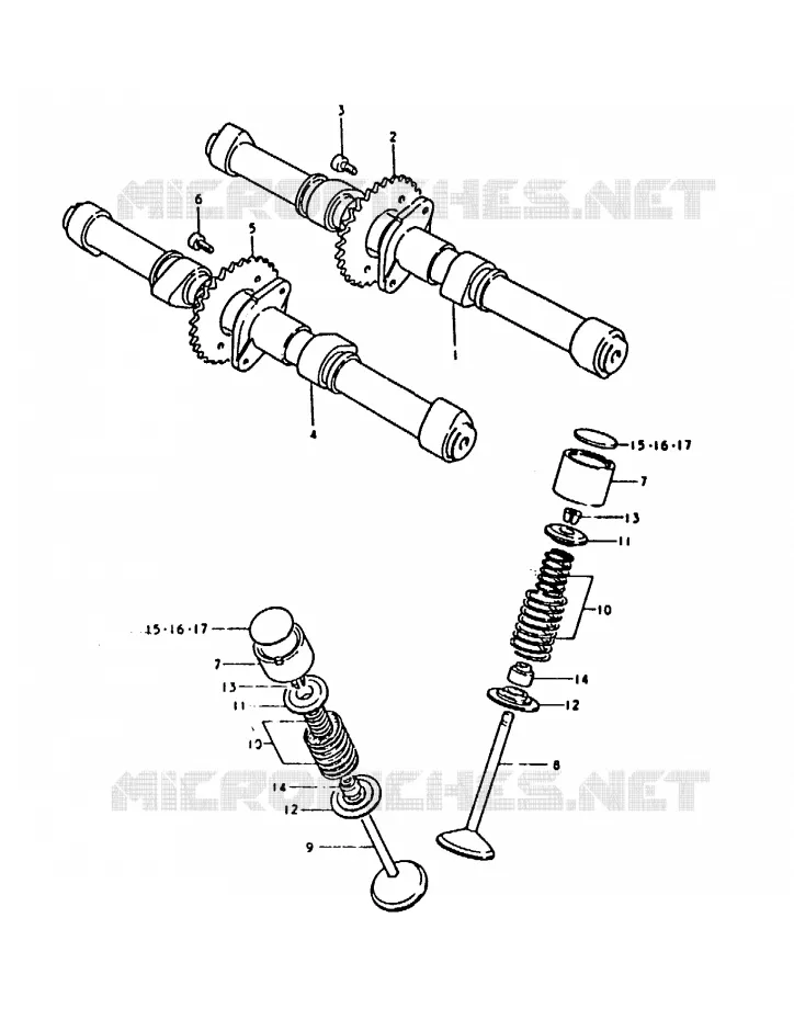 ARBRE A CAMES - SOUPAPES Suzuki MOTO 1000 GS 1979  GS1000S